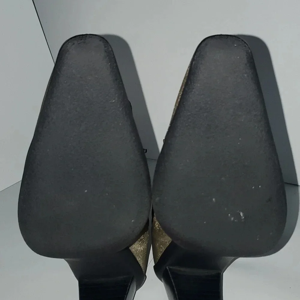 Apostrophe Womens Ankle Boot Heels Size 10M Beige Fabric Pointed Toe 'Naomi' - Picture 14 of 15